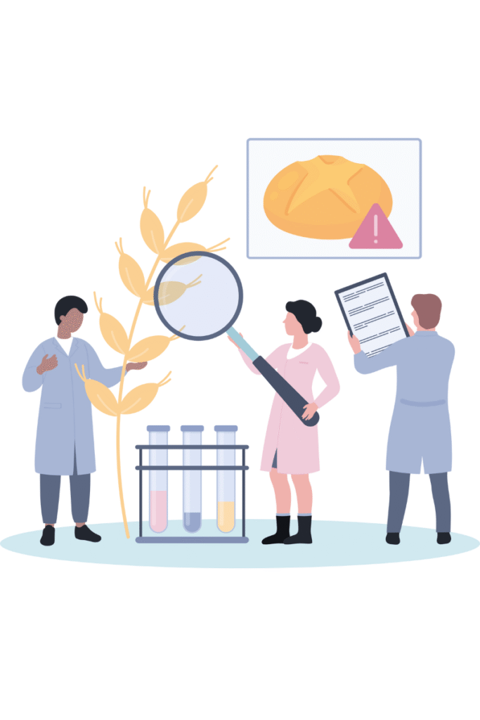 Ilustración sobre la relación entre celiaquía y microbiota intestinal